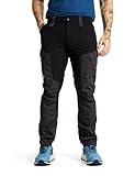RevolutionRace Herren RVRC GP Pants, Hose zum Wandern und für viele Outdoor-Aktivitäten, Jet Black, L