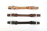 EE Tack' - Kinnriemen - US Leder - 3 Farben - Two Buckle (Dunkelbraun)