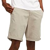 JACK & JONES Herren Chino Shorts Regular Fit 12165604,Crockery,L
