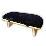 Meditationsbank, faltbar, Schwarz, Lotus, mit Kissen und Tasche