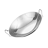 ABOOFAN Kochtopf Rund mit Doppelgriffen Leichter Haushalts Pfanne für Gleichmäßige Hitzeverteilung Vielseitig Einsetzbar für Camping Familienessen und Hotelfeste