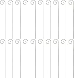 20 Stück Silberfarbene Pflanzenetikettenhaken, Gartenmarkierer, Pflanzenetikettenaufhänger, Gartenpflanzenschild, verformt, Haken, Hängestangen für Gartengestaltung und Rankhilfen