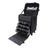Große Kosmetische Organizer Kosmetikkoffer Visagistenkoffer Kosmetik Tragbare Make-up Box Beauty Organisieren Professionelle Kosmetikkoffer für Kosmetika und Schönheitsartikeln