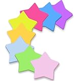 jatimdotin 240 Blatt Farbige Haftnotizen, Selbstklebende Klebezettel, Stern Haftnotizen, 8 Brillante Farben, Page Marker für Erinnerung Checkliste oder To Do, 70 x 70 mm