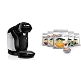 Bosch Tassimo Style friendly Kapselmaschine TAS112E mit Tassimo Kapseln Probierbox, Vielfaltspaket, 64 Pads