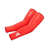 adidas Unisex Aeroready Compression Arm Sleeves Sportärmel, Rot, L-XL (2er Pack)