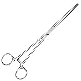 May - Edelstahlklemme 25 cm lang | Gebogene und geriefte Spitze - Präzisions-Klemme für Hobby, Handwerk & Erste Hilfe