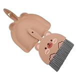 VALICLUD 1 Satz Mini-Besen-Set Staubmop Bürste fegen Kehrbesen Tischkrümelkehrer für Desktop-Minibesen Tisch-Minibesen Tischbesen Tragbare Kehrschaufel Desktop-Reinigungsbesen pp Schokolade