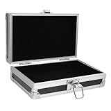 Gadpiparty Aluminiumlegierung Werkzeugkoffer Klein Abschließbar Stoßfest Tragbar Multifunktional Aufbewahrungsbox für Werkzeuge und Medizinische Geräte Robust mit Verstärktem Griff für