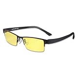 KLIM Optics - Blaulichtfilter Brille + Hoher Schutz + Gaming Brille für PC, Handy und Fernseher + Anti-Müdigkeit, Anti-Blaulicht, UV-Schutz [ Neue 2022 Version ]