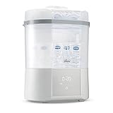 Chicco modularer Sterilisator mit Trocknungsfunktion, Flaschen-, Beißring- und Schnuller-Sterilisator und Selbstabschaltung, Mikrowellenfest, Geeignet zum Sterilisieren von bis zu 6 330ml-Flaschen