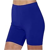 Keepink Kurze Leggings für Damen, weiche Stretch-Strumpfhose, glatt, nahtlos, Unterkleid, Shorts, bequem, hohe Taille, Bauchkontrolle, halbe Hose für Laufen, Fitnessstudio, Yoga, Übergrößen, 2