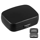 Garneck Kleines Tragbares Hörgeräteetui aus Robustem Kunststoff mit Schutzfunktion Reise Hörgerätebox Zur Sicheren Aufbewahrung und Trocknung für Unterwegs
