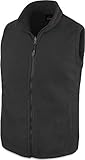 280 g/m² Herren Fleeceweste für den Übergang mit Taschen und Stehkragen - leicht, elegant, funktional Farbe Anthrazit Größe 6XL