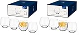 Villeroy & Boch - Entrée - Wassergläser Set 4x570ml Klar Spülmaschinenfest Für Alltag Besondere Anlässe Kristallglas Langlebig Stilvolle Gläser Für Getränke (Packung mit 2)