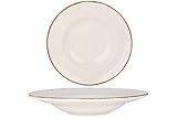 Rinart Pasta Teller - Brunilda - Porzellan - 27 cm (400cc) - 2er Set