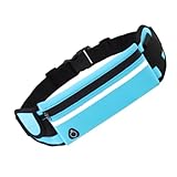 Kisangel Pack Laufende Bauchtasche wasserdichte Hüfttasche wasserdichte Gürteltasche Laufzubehör Für Damen Riementasche Laufgürtel Für Damen Outdoor-hüfttasche Handytasche Plastik Sky-Blue