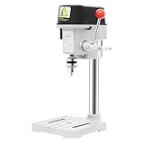 NaMaSyo Standbohrmaschine 340W Säulenbohrmaschine Tischbohrmaschine Ständerbohrmaschine Bohrmaschinenständer Bohrständer Mini Drehzahlregelung 0-16000rpm Bohrfutter 1-10mm Bohrtisch