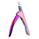 Falsche Nagelknipser Professionelle Nagelknipser Gelnägel Nagelknipser Trimmer Maniküre Tip Cutter, Nagelknipser für künstliche Nägel, Acrylnägel, künstliche Nägel,Gelnägel(Regenbogen)