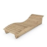 TUGA - Holztech Gartenliege Relax-Gertl (Lärche) 1-teilig stehend Liegebreite 70cm