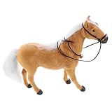 BESPORTBLE Party- - Animal Figures bastelzeug Lebensechte Pferdemodell Geburtstagsgeschenke Wildtierfigur Nutztierverzierung lebensechte Pferdestatue Simulationspferdedekor Polyester