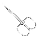 Nagelhautschere, Edelstahl, Maniküre-Pflegeschere, gebogenes Scheiben-Pediküre-Werkzeug für die Nagel-Pediküre-Pflege