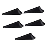 DIYEAH 5St Türstopper Türen Fensterstopper Türheber Türhalter Stoßstange Aufkleber door holder door stops door lock riegelschloss door wedge Türkeil für Zuhause Haustürkeil Gummi Black