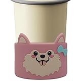 Yjkedfh Hüllen für Kaffeebecher | Silikon Isolierhüllen Mit Niedlichen Tiermotiven,Isolierhalterungen Für Glasflaschen - Für Tee Café Reise Zuhause Heiße Und Kalte Getränke