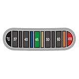 Proypiax Flaschenthermometer-Aufkleber, Thermometerstreifen - Wasserfester Kaffeetassen-Temperaturaufkleber | Temperaturanzeige für Gärung, Brauen, Wein, Bier, einfach zu bedienen und genau