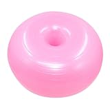 PEPLAYTAL Pilates Gymnastikball Anti Burst Fitnessball aus PVC mit Hoher Griffigkeit und Rutschfester Oberfläche Inkl Luftpumpe für Yoga Balance Krafttraining zu Hause Rosa