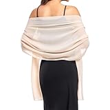 MUNSKT Stole Women's Scarves Summer Thin Scarf Pashmina Women's Festive Stole for Evening Dress or Wedding Dress, Unit size