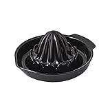 BranQ - Home essential Zitruspresse aus Tritan, BPA-freier, Schwarz, Maße: 13 x 14,5 x 7 cm