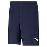 PUMA Herren Teamrise Shorts, Peacoat-puma White, XL EU