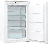 Gorenje FI409EE1 Einbau-Tischgefrierschrank/ 88er Nische/Schlepptürscharnier/Energieeffizienzklasse E/ 95 Liter Gesamtvolumen/Türanschlag wechselbar/36 dB(A) Geräuschpegel/HxBxT: 87,5X54X54,5 cm