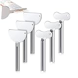 Yiarsky Metalltubenquetsche 6 Stück, Tubenquetsche, Edelstahltubenquetsche, Zahnpastaquetsche, für Kosmetik, Schuhcreme, Haarfärbemittel, Pigmente, Salben