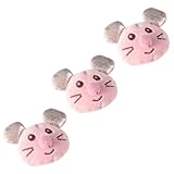 DIYEAH 3 Stück Plüsch Mäuse für Katzen Naturnahe Simulation Beißfestes Katzenspielzeug für Drinnen Fördert Spiel und Beschäftigung Geschenk für Kitten und Katzen