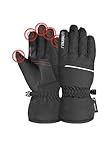 Reusch Junior Glove All Finger Touch warme, Winddichte und atmungsaktive Winterhandschuhe Fingerhandschuhe Skihandschuhe für Kinder Kids Jugendliche Mädchen und Jungen touchscreenkompatibel