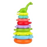 Generisch Kinder Stapelringe Spielzeug | Regenbogen Sensorik Stapelspiel,Lernspielzeug Ab 3 Jahre Für Zuhause, Kindergarten & Unterwegs
