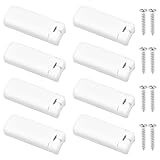 8 Stück Plissee Spannschuhe ,Plissee Halterung, Klemmträger Plissee Universal Plissee Zum Bohren Spannschuhe Für Plissees Stick & Fix Klebeplatten, Kunststoff Plissee Ersatzteile