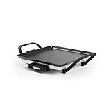Tristar Tischgrill slim S - Eine Backfläche von 28 x 28 cm - Einstellbarer Thermostat - Antihaftbeschichtung - Herausnehmbare Fettauffangschale - Leicht zu reinigen - BP-2666