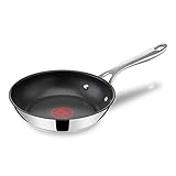 Tefal Jamie Oliver by Tefal Cook's Direct On Bratpfanne 20 cm, Antihaft, Induktionstauglich, Backofenfest, Edelstahl, Genieteter Griff, E3040244