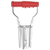 FLORA GUARD Blumenzwiebelpflanzer mit Auslöseautomatik & Tiefenskala, Zwiebelpflanzer aus 1.5mm Qualitätsstahl mit Rostschutz, Ergonomischer Griff, Pflanzhilfe für Blumenzwiebeln, Gartenwerkzeug
