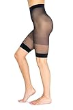 NOQ Unsichtbare Damenunterwäsche verhindert Scheuern der Oberschenkel langlebige und transparente Büro-Slip-Unterwäsche atmungsaktives Höschen Abriebfeste Unterhose Comfortia, Nero XL/XXL