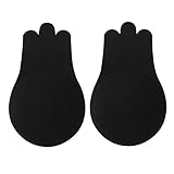 FEESHOW Klebe BH Push Up Nippel Cover Brust Aufkleber Selbstklebend Trägerloser Bra Büstenhalter Unsichtbar Adhesive BH Schwarz AB