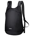 WATERFLY Ultraleicht Faltbar Rucksack 15L: Klein Packable Wanderrucksack Leicht Dünner Backpack Sportlich Tagesrucksack Daypack für Outdoor Wandern Städtetrip Herren Damen