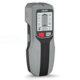 Tefola Messgerät Ortungsgerät Stromleitung, 5 in 1 Leitungssuchgerät Kabelfinder Leitungsfinder, Wasserleitung Leitungssucher Stromleitungen Kabelbruch Suchgerät mit LCD Anzeigeren (Grau)