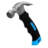 Acooruiteng Mini-Hammer aus Karbonstahl, leicht und langlebig, perfekt für DIY-Projekte und Reparaturen, 0,5 kg, Schwarz und Blau