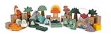 small foot Holzbausteine „Dino“, Bausteine-Set aus FSC 100%-zertifiziertem Holz, für Kinder ab 1 Jahr, 50 Teile, 12621