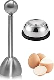 Eieröffner Mit Eierstecher, Edelstahl Eier Cutter, Eierpiekser, Eierköpfer,Eiersollbruchstellenverursacher Werkzeug Eieröffner Werkzeug Eier Cutter,Für Küche, Esszimmer, Bar,2PC