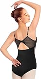 Mulnall Damen Ballett Trikot Ärmellos Gymnastikanzug Ballettanzug Rückenfrei Tanztrikot Baumwolle Jumpsuit Ballettkleidung (23905-06-M)